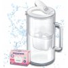 Filtračná kanvica Aquaphor Glass 2,5 l biela