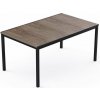 KETER Záhradný stôl Porto 160 ashwood black steel PE612017