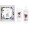 Ryor Levanduľa sprchový gél 200 ml + telové mlieko 300 m l + uterák 30 x 50 cm darčeková sada
