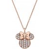 Disney detský náhrdelník Minnie Mouse strieborný pozlátený CS CS00006PZWL-P