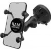 RAM MOUNTS kompletná zostava univerzálneho držiaka mobilného telefónu X-Grip s prísavkou na sklo rameno 70 mm