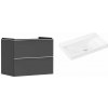 Súprava skrinka Hansgrohe Xelu Q 54028700, umývadlo Hansgrohe Xelu Q 61026450