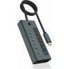 USB HUB Icy Box Hub IB-HUB1457-C31 7portový HUB typu C s 36W PSU