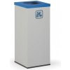 Kôš na triedený odpad 70 L, úchyt na vrece, sivý/modrý