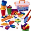 Kreatívne kamienky farebné montessori puzzle