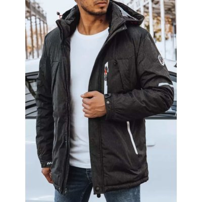 Dstreet Dark gray men's winter jacket TX4286 čierna