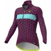 ALÉ Cycling Clothing ALÉ Graphics PRR Stars W, Prune/ Turquoise Veľkosť: M Dámska zimná cyklistická bunda