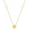 Lillian Vassago Zlatý náhrdelník so štvorlístkami LLV31-GN043