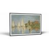 Claude Monet Claude Monet - Regattas at Argenteuil | Obraz Vintessia v ráme Rozmery obdĺžnik: 40x60, Rám: Čierny matný-alu