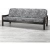 Bielastické poťahy MARMO šedé trojkreslo s drevenými rúčkami (š. 150 - 200 cm) Doprava zadarmo
