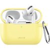 Usams silikónový obal s karabínou pre AirPods Pro – žltý - možnosť vrátiť tovar ZADARMO do 30tich dní