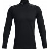 Pánske funkčné tričko s dlhým rukávom Under Armour CG ARMOUR FITTED MOCK čierne 1366066-001 - XXL