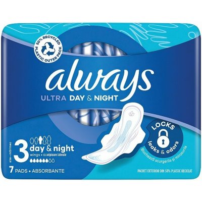 Always Ultra Hygienické Vložky Day & Night (V3) S Krídelkami Ks