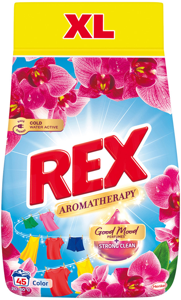 Rex prací prášek Aromatherapy Orchid Color 2,475 kg 45 PD