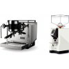 Rocket Espresso Bicocca, chrome + Eureka Mignon Perfetto, CR white