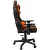 GEMBIRD Gaming chair / herní křeslo SCORPION 04, černá sítovina, oranžová kůže