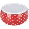 Smaltovaná miska s víčkem Orion TEČKA Lem pr. 15,5cm