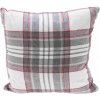 Homestyling Vankúš kocka biela/sivá 45x45