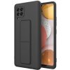 MG Kickstand silikónový kryt na Samsung Galaxy A42 5G, čierny