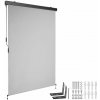 tectake 406135 zvislá markíza eloise s 2 nástennými držiakmi - 120 x 250 cm, svetlo šedá