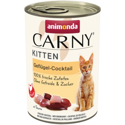 Výhodné balenie animonda Carny Kitten 24 x 400 g - hydinový koktejl