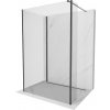 MEXEN/S - Kioto Sprchová zástena WALK-IN 115 x 90 x 40 cm, transparent, čierna 800-115-090-221-70-00-040