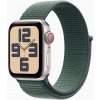 Apple Watch SE Cell/44mm/Starlight/Sport Band/Lake Green