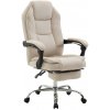 Kancelárske kreslo Castle látka, krémová