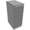 Trojzásuvková kartotéková skriňa OP, 41,6x104x64 cm, sivá/sivá - 1 kus - 1 KS - 3 - kartotéková - 416x1040x640 mm - Office Pro - 64 cm - 41.6 cm - 104 cm - sivá/sivá OFFICE PRO