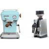 Ascaso Dream PID, Kid Blue + Eureka Mignon Zero 65 All Purpose, CR chrome