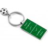 Prívesok na kľúče pre futbalistu - Futbalové ihrisko a lopta