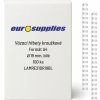 Eurosupplies plastové chrbty A4 19 mm biele 100 ks