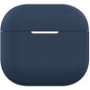 AppleKing ochranný silikónový obal pre AirPods 4 - tmavomodrý - možnosť vrátiť tovar ZADARMO do 30tich dní
