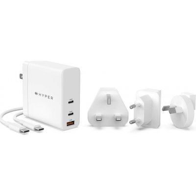 Hyper HyperJuice 140W PD 3.1 USB-C Charger With Adapters - White HY-HJG140WW