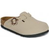 BIRKENSTOCK Nazuvky Boston Kids Flower Buckle Béžová