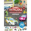 Metalická samolepková knížka Doprava