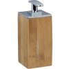 Bambusový dávkovač tekutého mydla Relaxdays Inox – 225 ml (RD10020546)