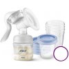PHILIPS AVENT Odsávačka mlieka manuálna 6706720 VIA poháriky 180 ml 5 ks 1 set