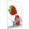 Vertikálny fotoobraz na skle Jahody 50x100 cm