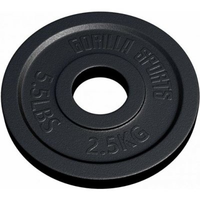 Gorilla Sports Záťažový kotúč 50/51 mm, 2,5 kg
