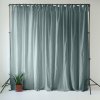 Sivomodrý ľanový záves 140x170 cm Blue Fog – Linen Tales