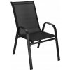 Záhradná stolička Springos kovová čierna