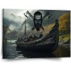 Sablio Obraz Vikingové Loď - 150x110 cm