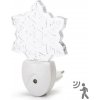 Aigostar B.V. Aigostar - LED RGB Nočné svetlo so senzorom súmraku LED/0,5W/230V vločka AI0143 + záruka 3 roky zadarmo