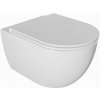 Kielle - Oudee Závesné WC s doskou SoftClose, Rimless, biela 30102001