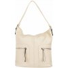TESSA dámska koženková kabelka Béžová
