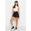 Trendyol Black High Waist Denim Shorts čierna 34 Trendyol 8683048702499