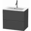 Duravit L-Cube skrinka 62x39.1x55 cm závesná kúpeľňová skrinka pod umývadlo grafitová LC625604949