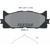 TEXTAR Sada brzdových platničiek kotúčovej brzdy 2435001