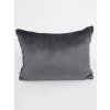 MKLozkoviny.sk Obliečka na vankúš mikroplyš 50 × 70 cm – Laura tmavo šedá- -